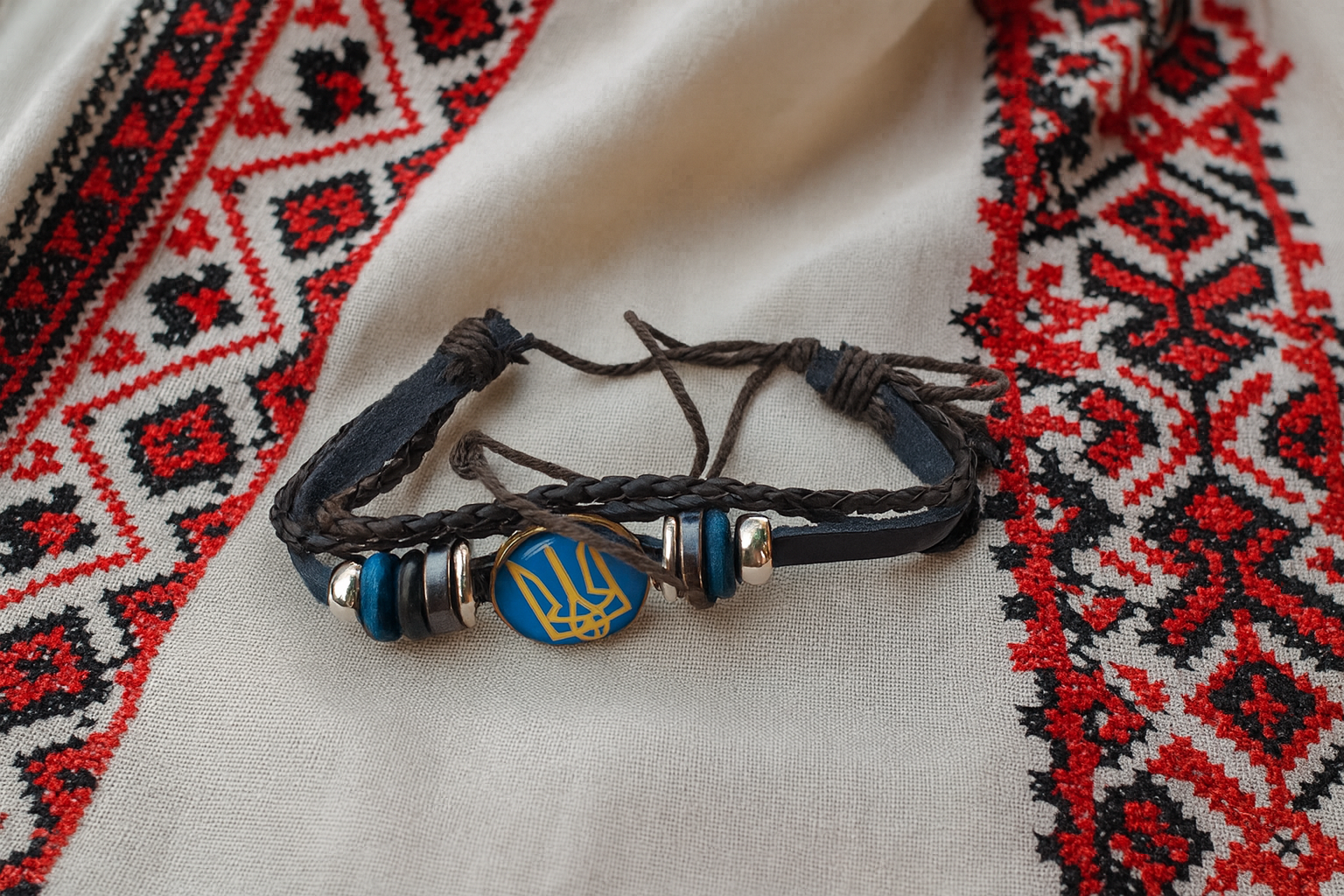 #5. Ādas aproce ar Ukrainas ģerboni